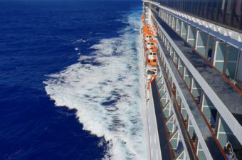 carnival cruise ship moving in the ocean